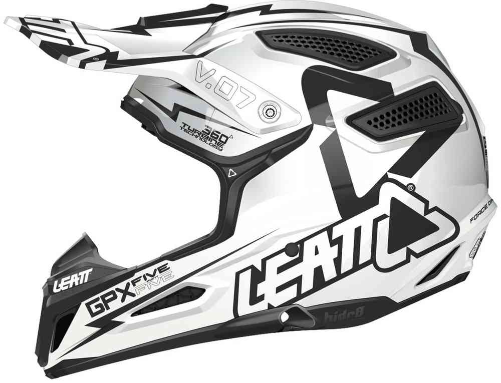 Leatt GPX 5.5 Junior White/Black Casco da motocross per bambini