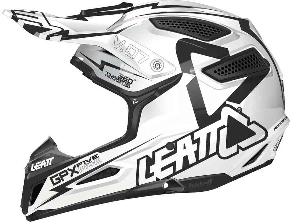 Leatt GPX 5.5 Junior White/Black Børn Motocross hjelm