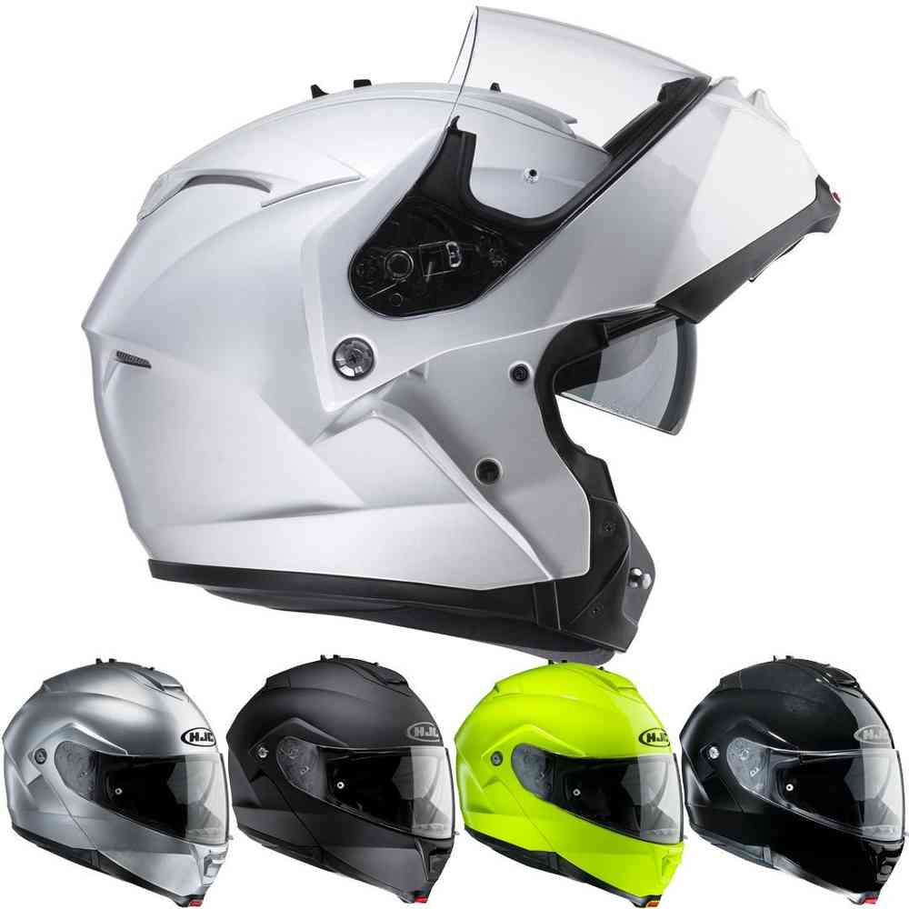 HJC IS-MAX II IS-MAX2 Mine Motorcycle Helmet HI-VIZ XXL 2XL 2X Modular SunScreen 
