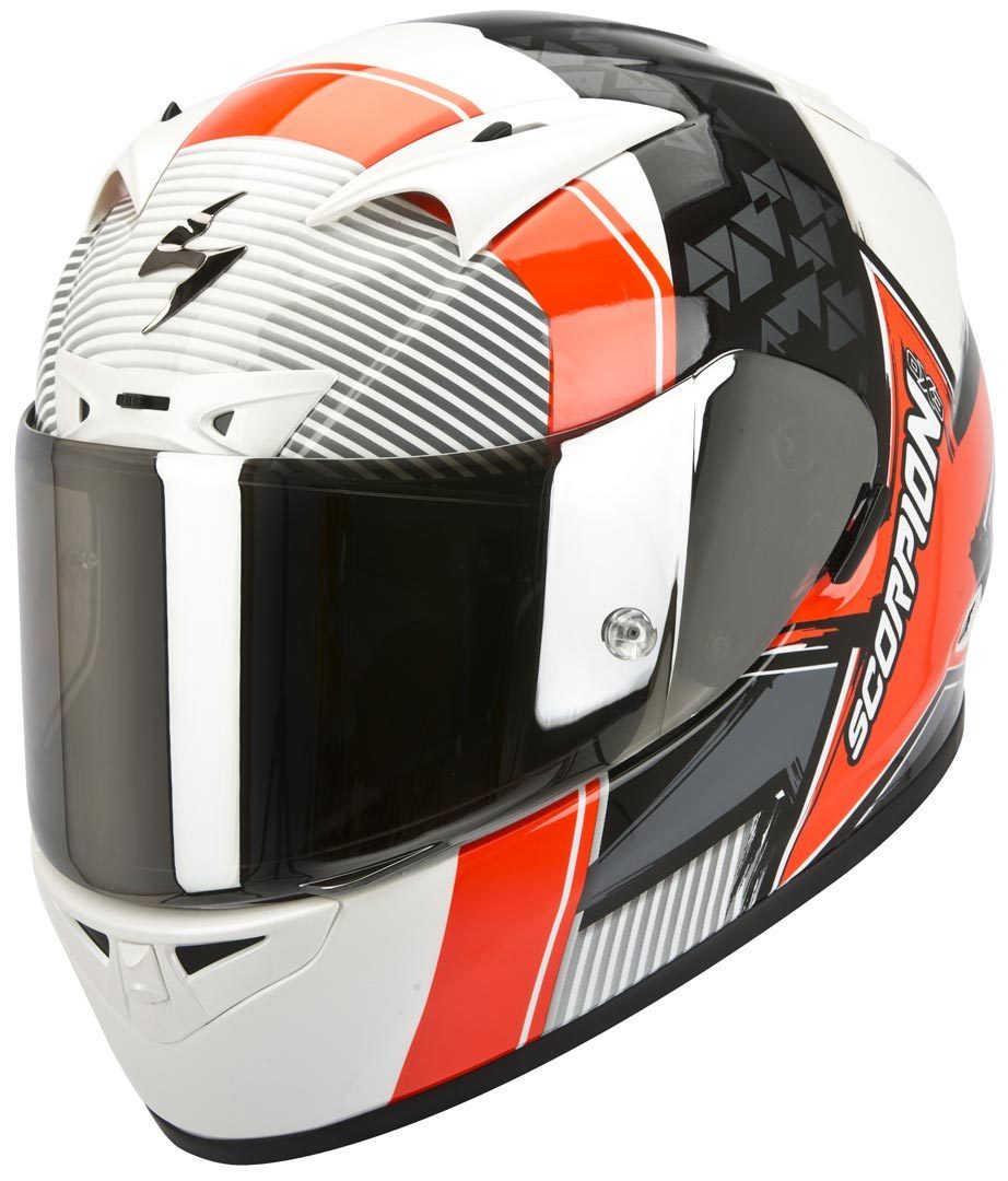 Scorpion Exo 710 Air Crystal Helmet, white-red, Size S, white-red, Size S