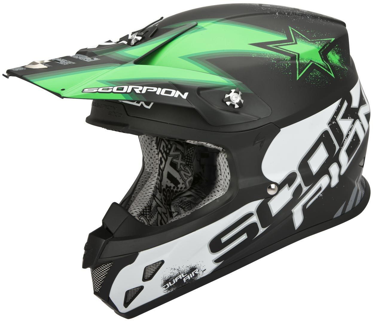 Scorpion VX-20 Air Magnus Cross Helmet, black-green, Size XS, black-green, Size XS