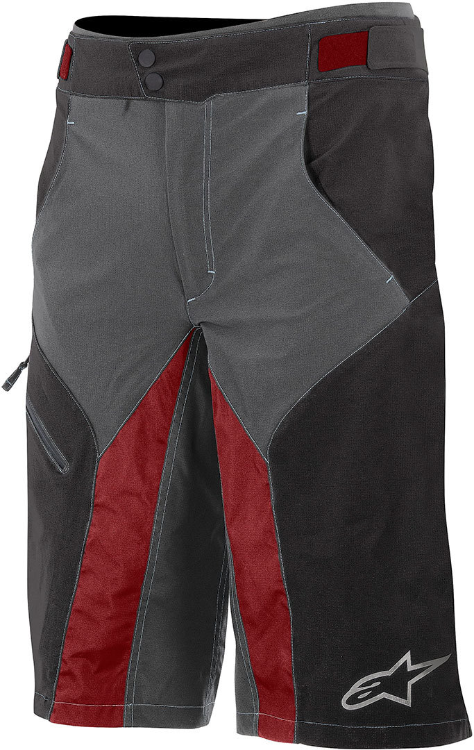 Alpinestars Outrider Bicycle Shorts, black-red, Size 28, black-red, Size 28