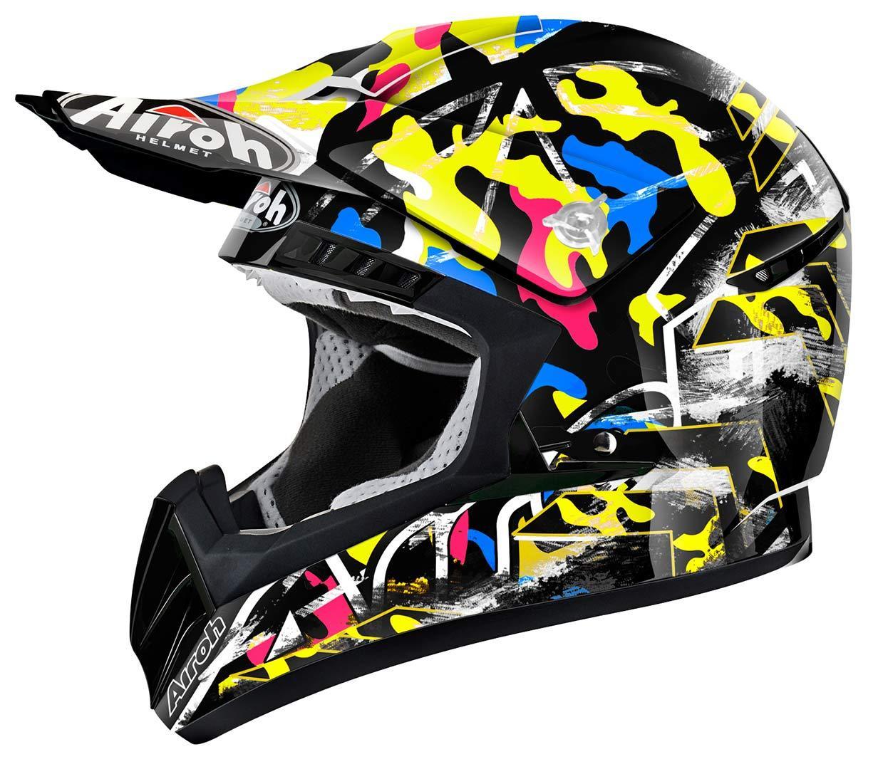 Airoh CR901 Rookie Motocross Helmet, black-yellow, Size XS, black-yellow, Size XS