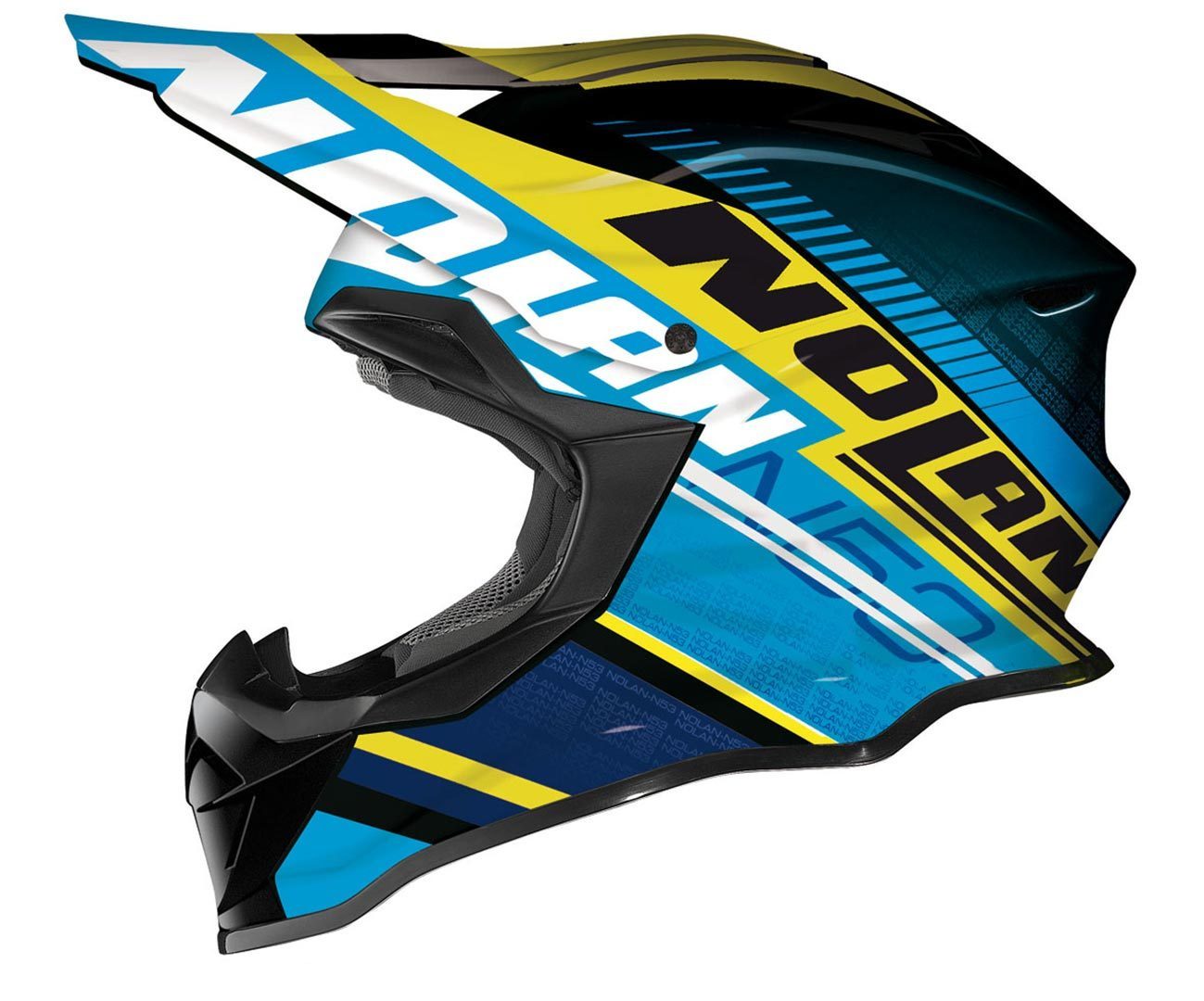 Nolan N53 Flaxy, yellow-blue, Size XS, yellow-blue, Size XS