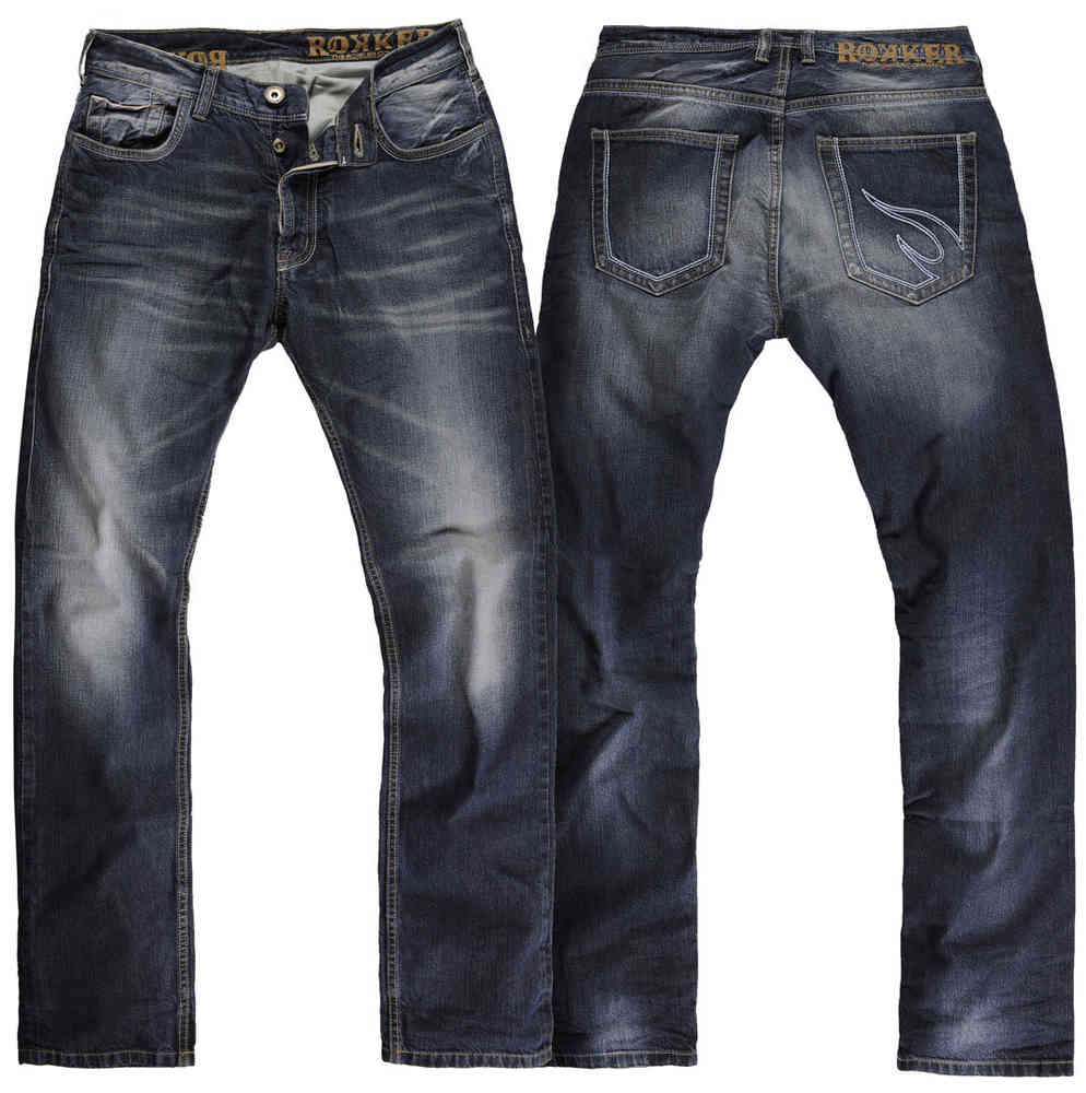 Rokker Red Selvage Jeans Moottoripyörä housut