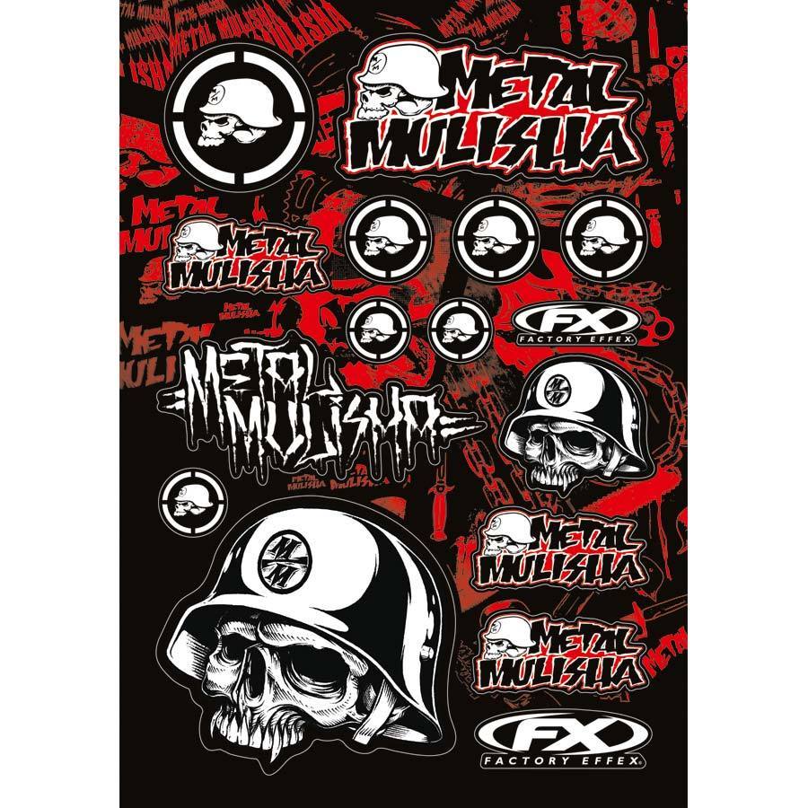 Büse FX Sponsor Sticker Kit Metal Mulisha