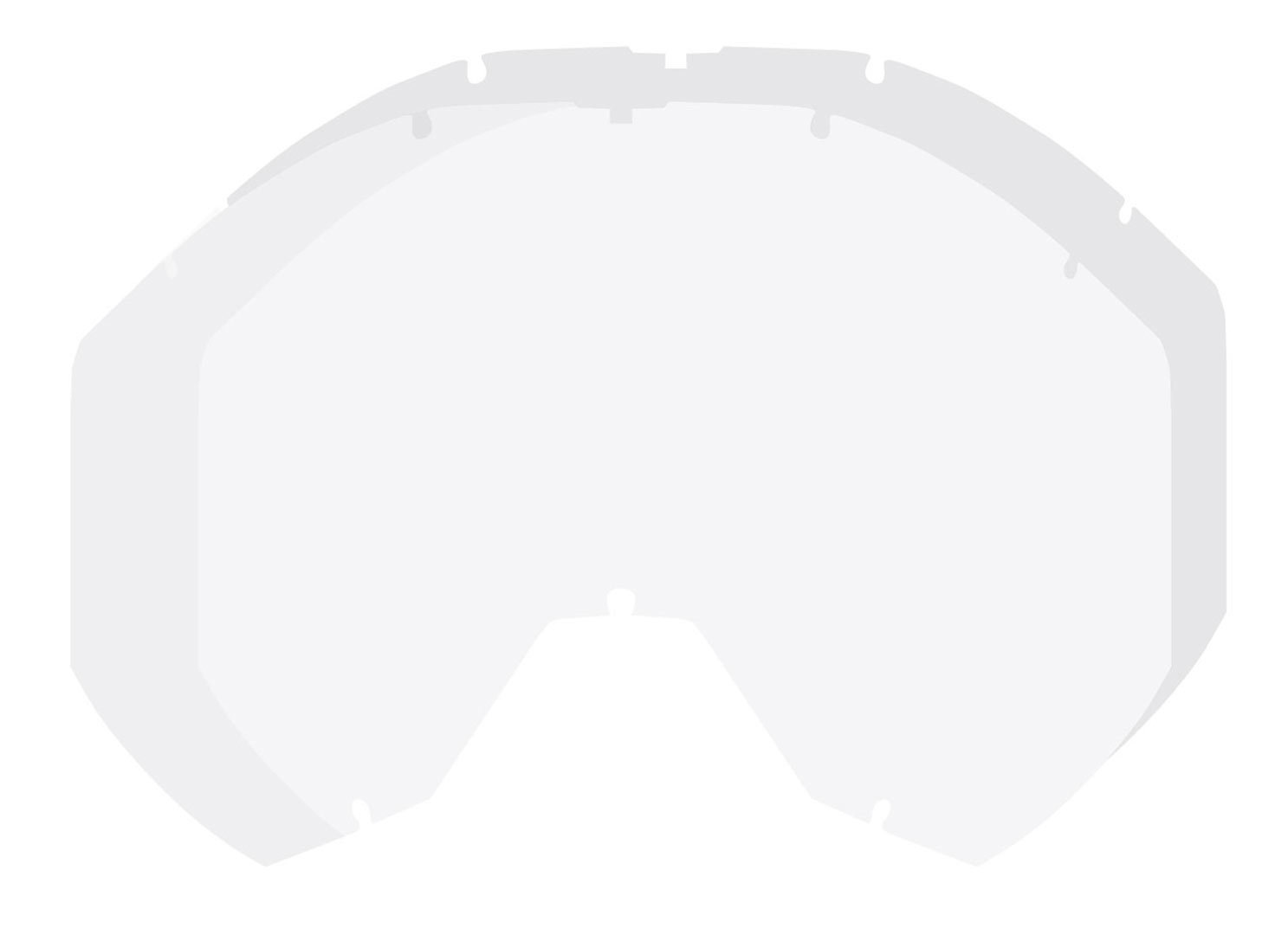 Klim Radius Pro Dbl Replacement Lens, clear, clear, Size One Size