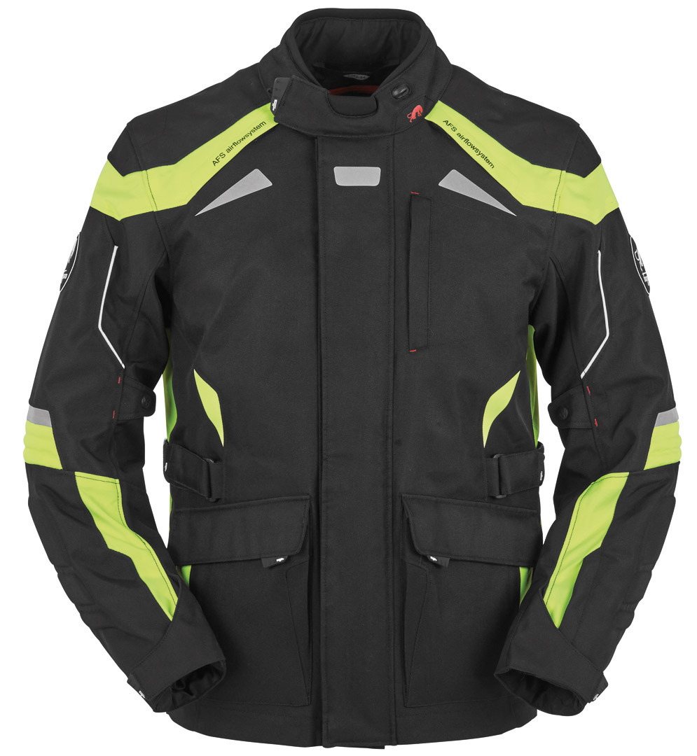 Furygan WR-16 Textile Jacket, black-yellow, Size S, black-yellow, Size S