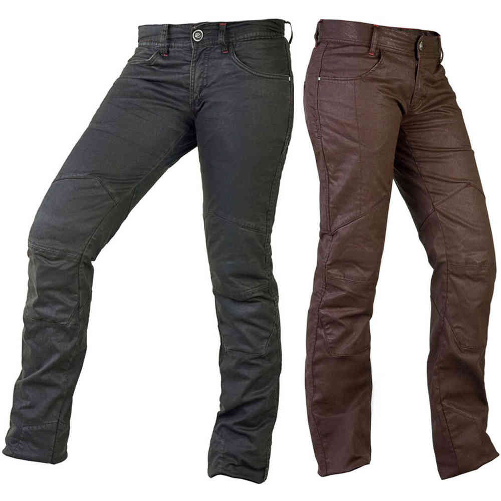 Esquad Chiloe Waxed Jeans de motocicleta feminino