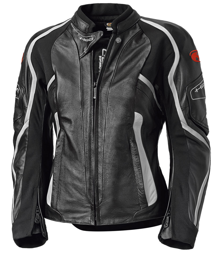 Held Namiko Women's Motorcycle Leather Jacket, black-white, Size 34, black-white, Size 34 for Women