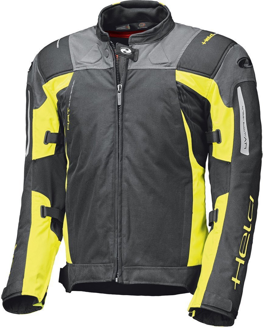 Held Antaris Motorcycle Textile Jacket, grey-yellow, Size XS, grey-yellow, Size XS