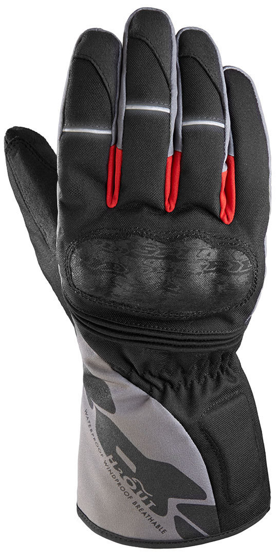 Spidi WNT-1 H2OUT Waterproof Gloves, black-grey-red, Size 3XL, black-grey-red, Size 3XL