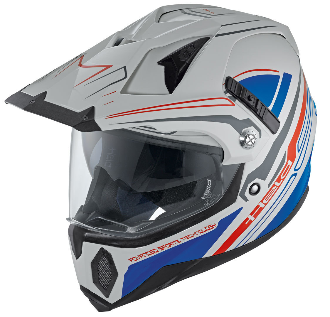 Held Makan Motocross Helmet, grey-blue, Size XS, grey-blue, Size XS