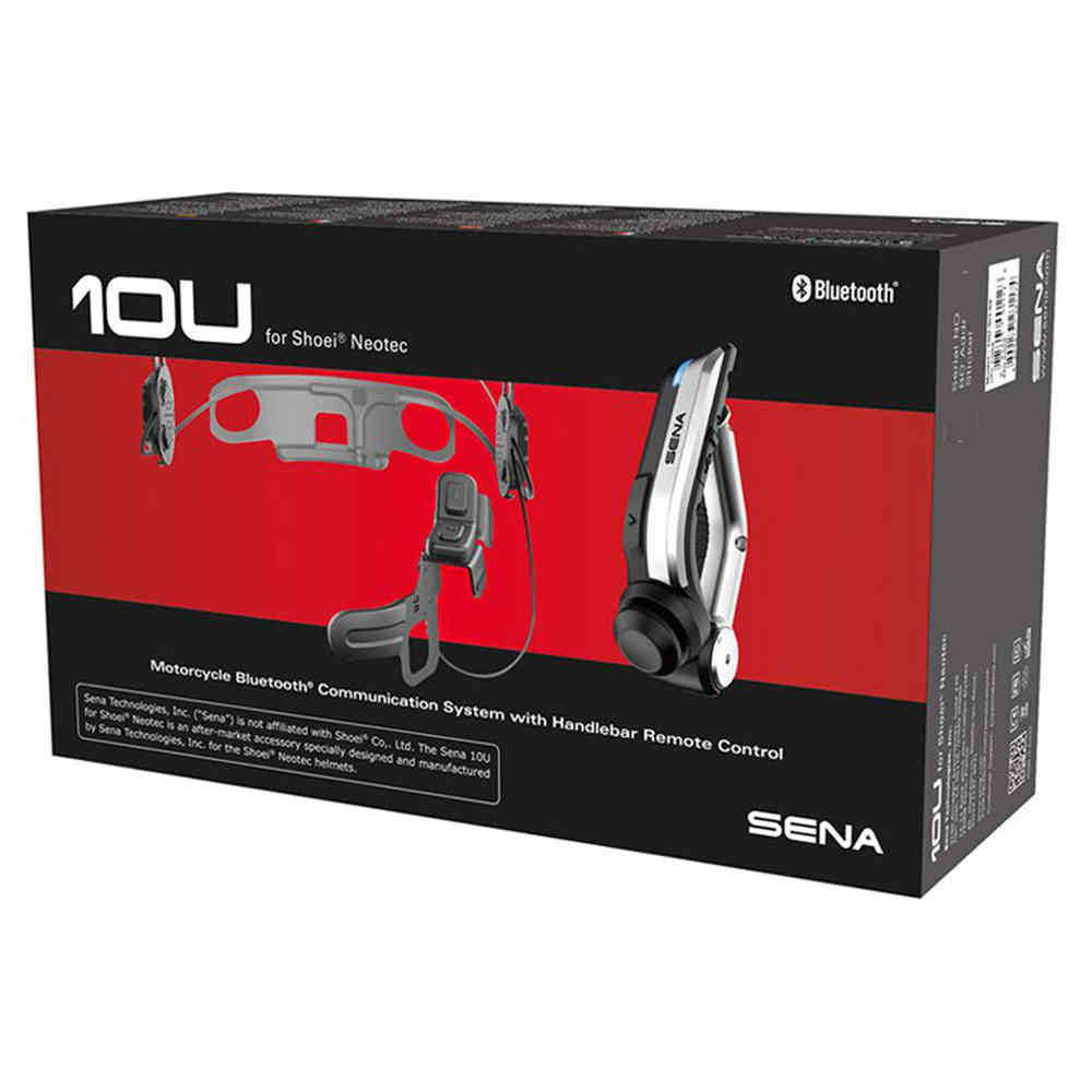 Sena 10U - Shoei Neotec Pacote único de sistema de comunicação Bluetooth