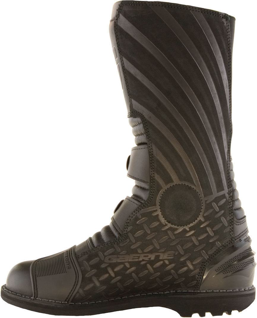Side view of Gaerne G-Midland Gore-Tex Motorcycle Boots, black, Size 48 for Men