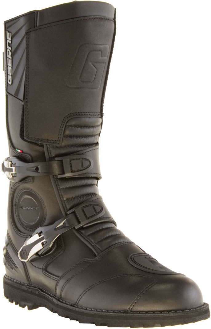 Side view of Gaerne G-Midland Gore-Tex Motorcycle Boots, black, Size 48 for Men