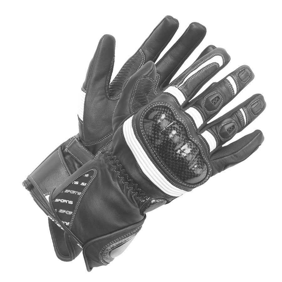 Büse Misano Ladies Gloves, black-white, Size S for Women, black-white, Size S for Women