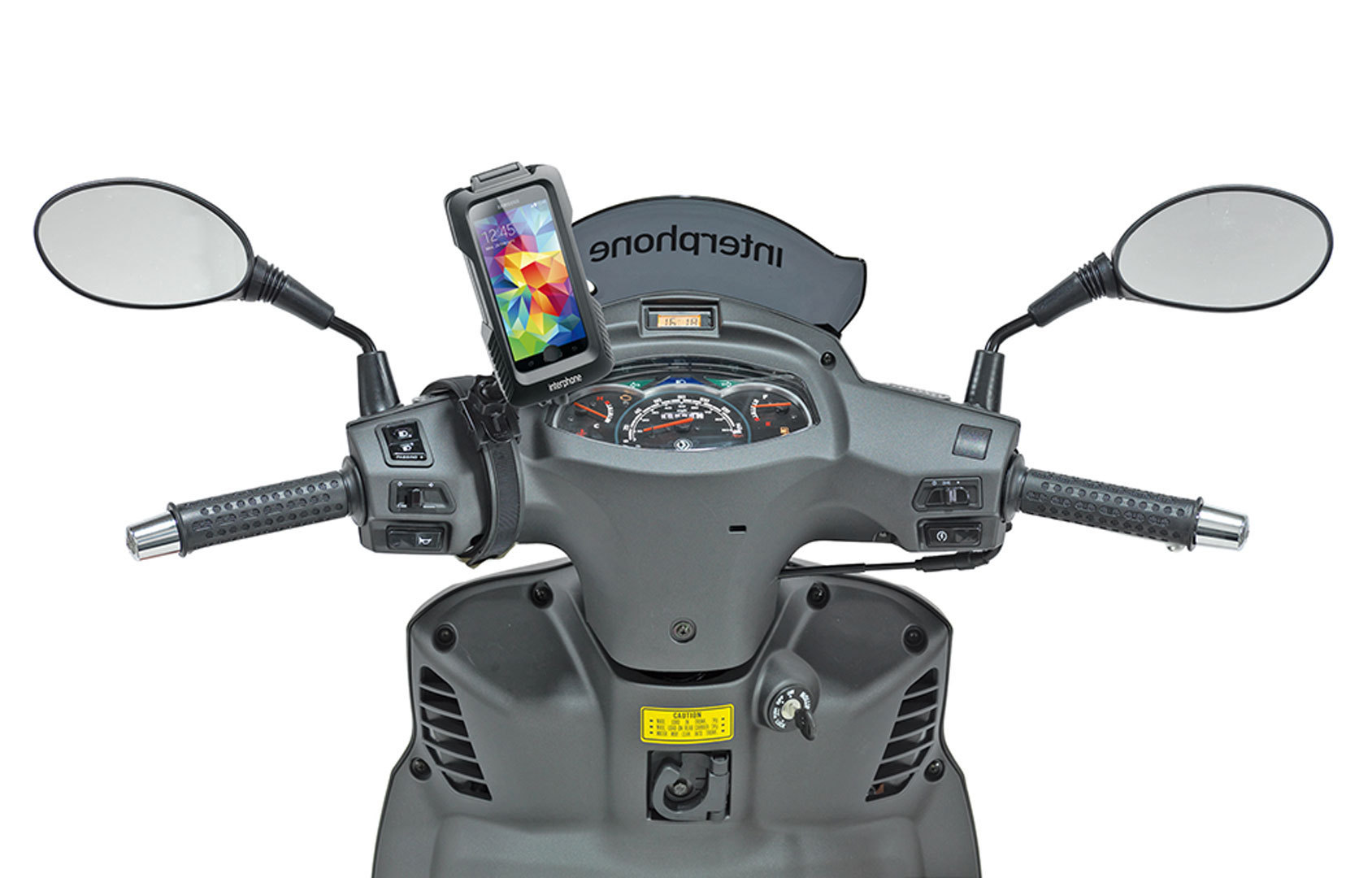 Side view of Interphone GALAXY S5 Holder - Non Tubular