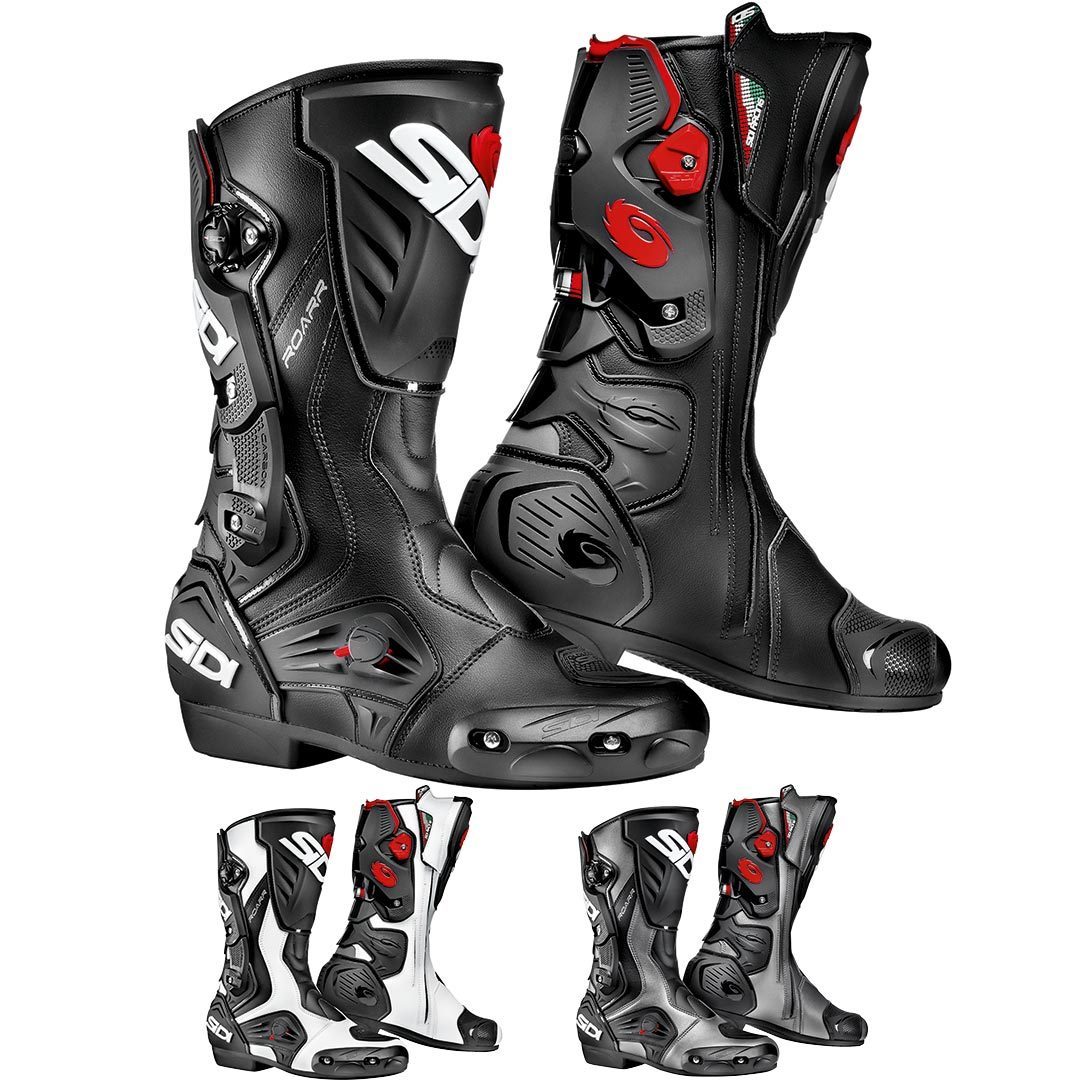 SIDI Roarr Black/Red/Black Sports Touring Motorcycle Boot CHEAPEST ON