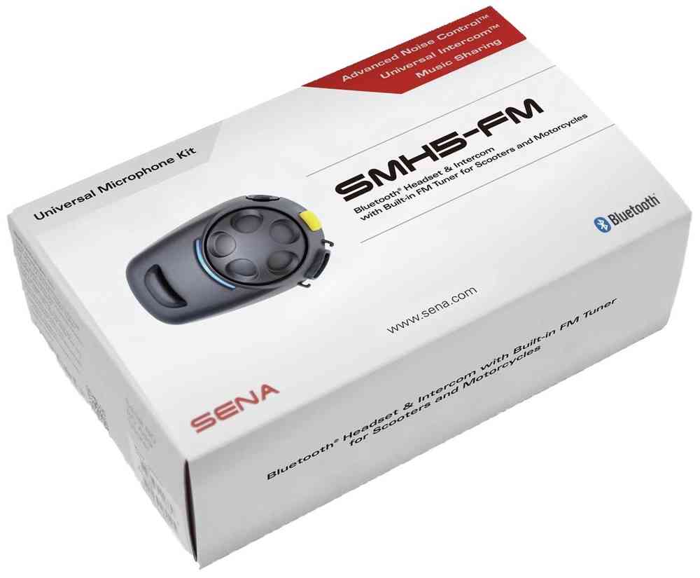 Sena SMH5-FM Paquete único del sistema de comunicación Bluetooth