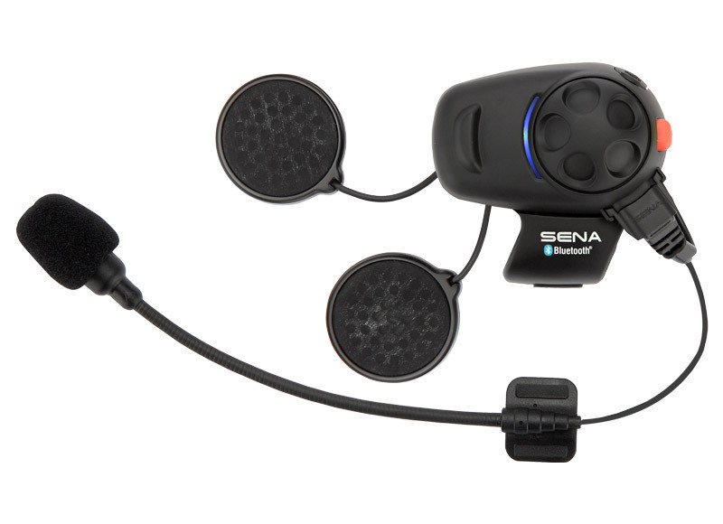 Side view of Sena SMH5 Bluetooth Communication System Single Pack, black