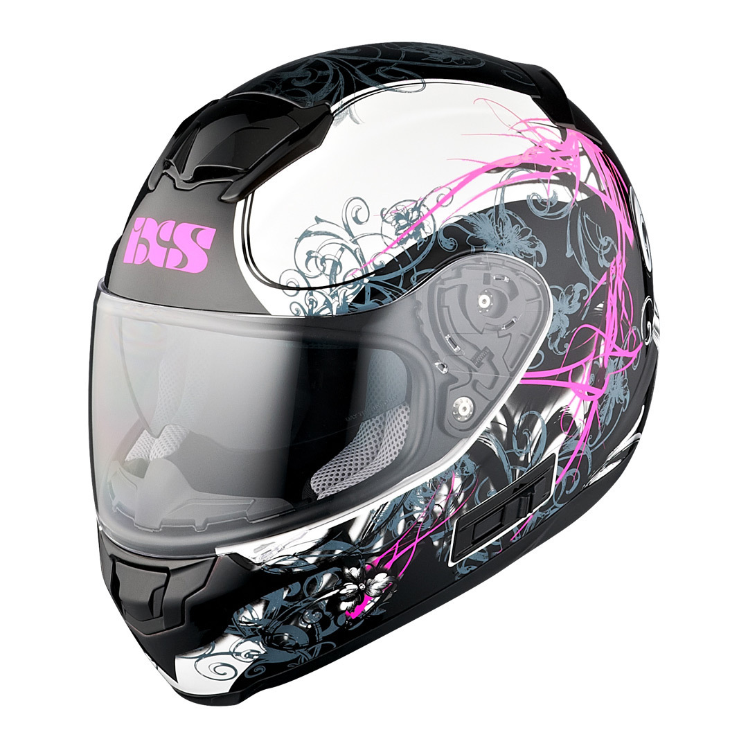 IXS HX 215 Curl Helmet, black-white-pink, Size 2XL, black-white-pink, Size 2XL