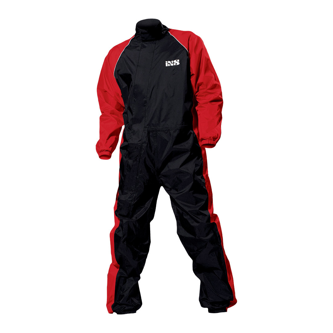 IXS Orca Evo Rain Suit, black-red, Size S, black-red, Size S