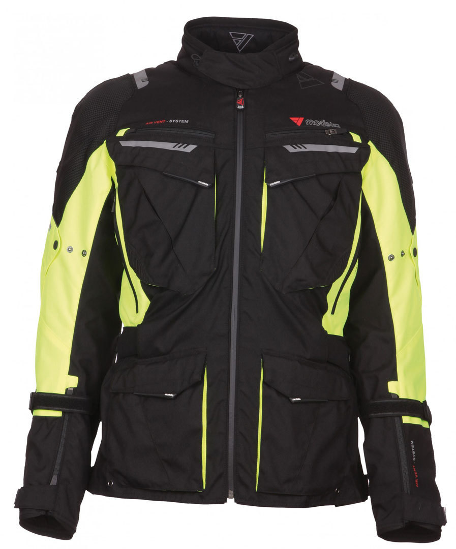 Modeka X-Renegade Textile Jacket, black-yellow, Size XS, black-yellow, Size XS