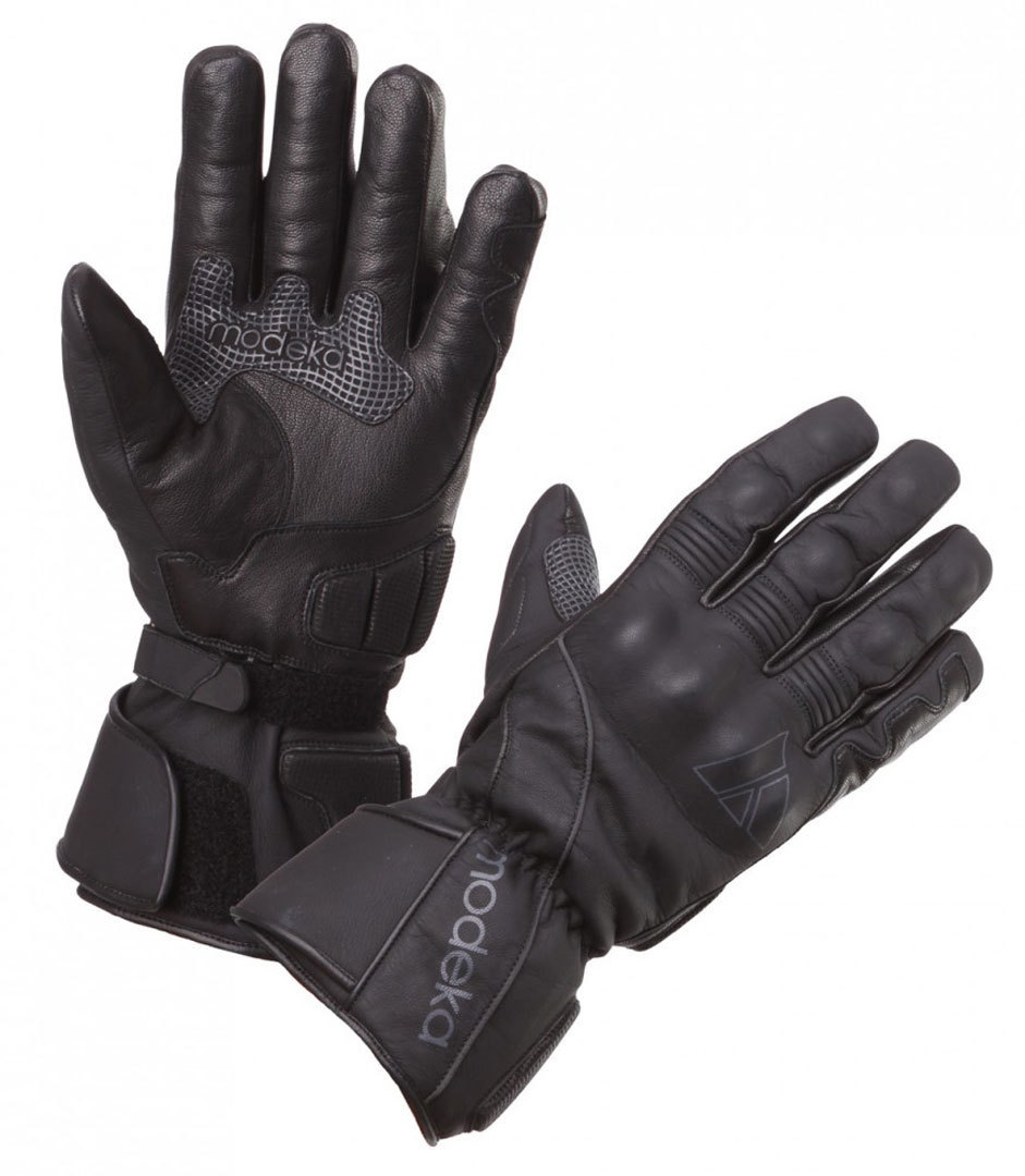 Modeka Stavanger Motorcycle Gloves, black, Size S, black, Size S