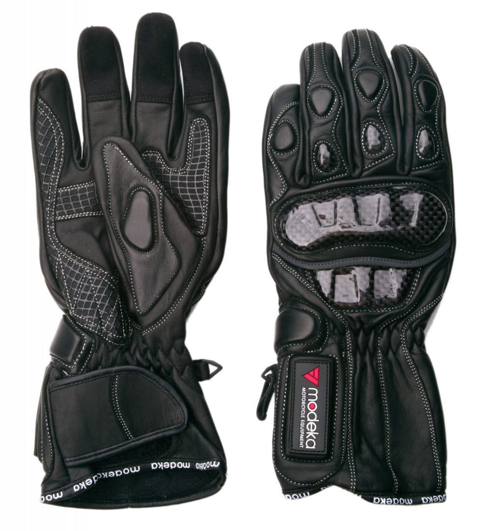 Modeka Sportie Motorcycle Gloves, black, Size 2XL, black, Size 2XL