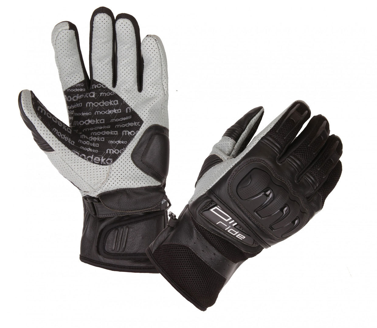 Modeka Air Ride Motorcycle Gloves, black-white, Size 3XL, black-white, Size 3XL