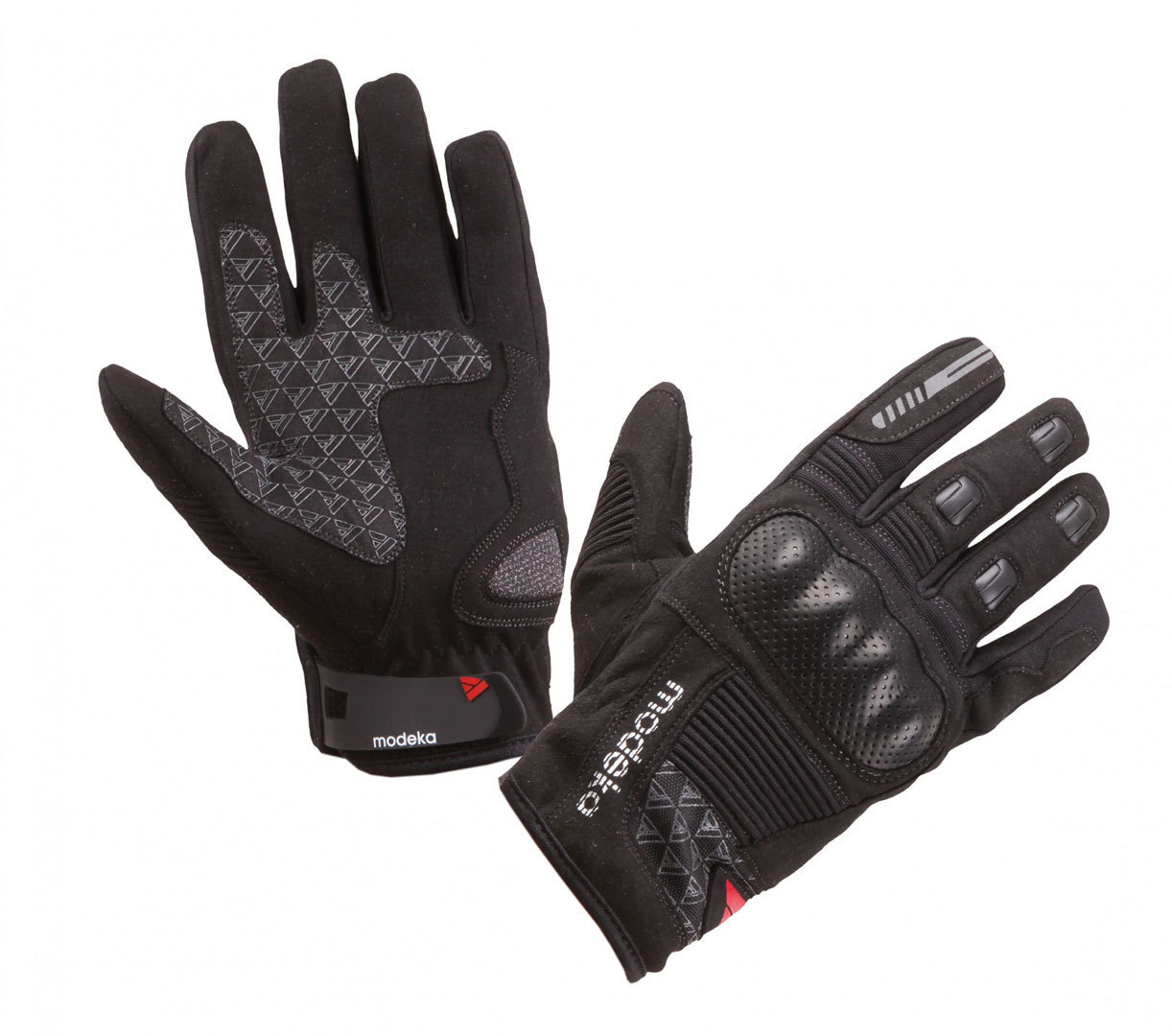 Modeka Fuego Motorcycle Gloves, black, Size M L, black, Size M L