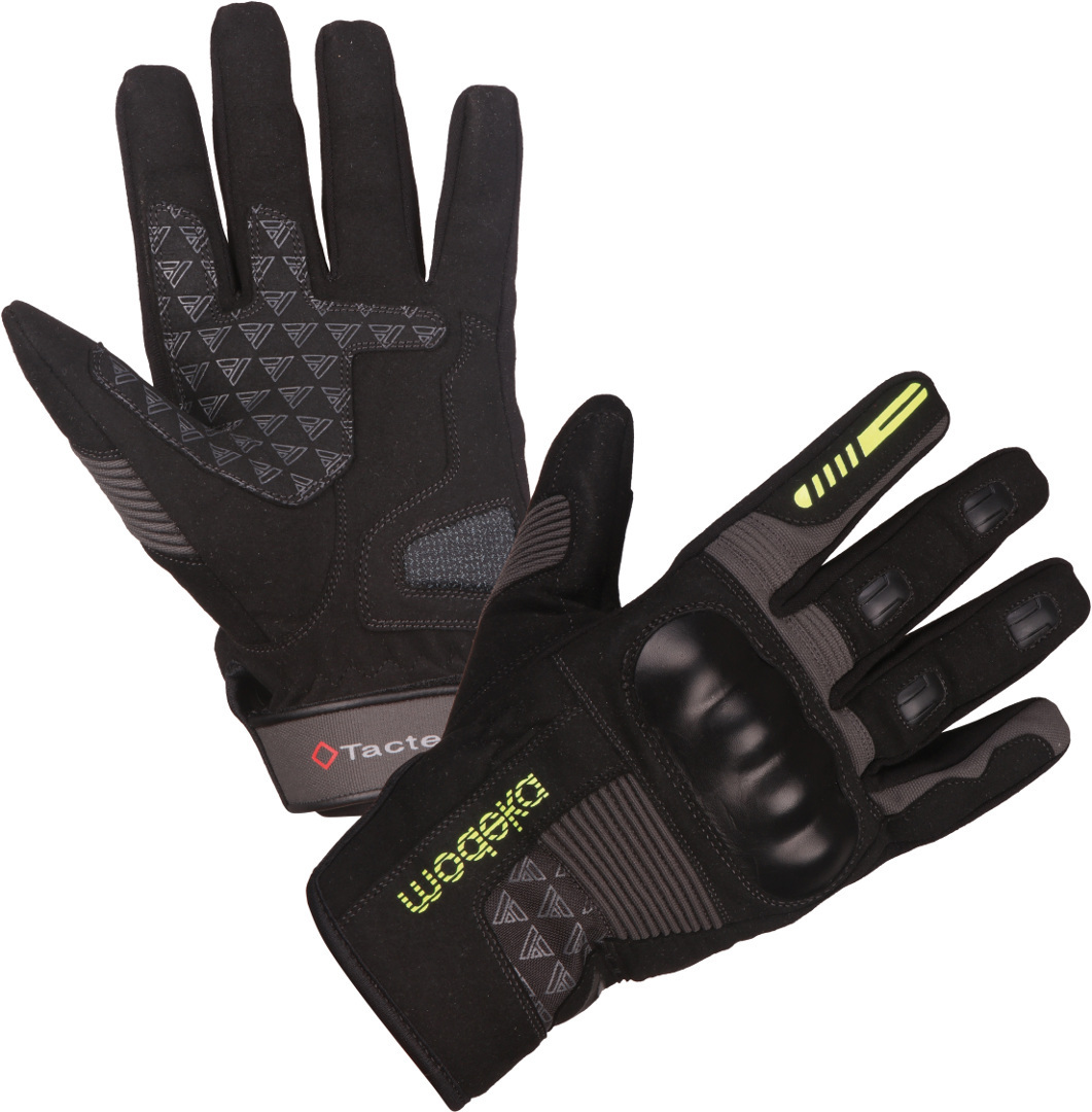 Modeka Fuego Motorcycle Gloves, black-grey, Size 4XL, black-grey, Size 4XL