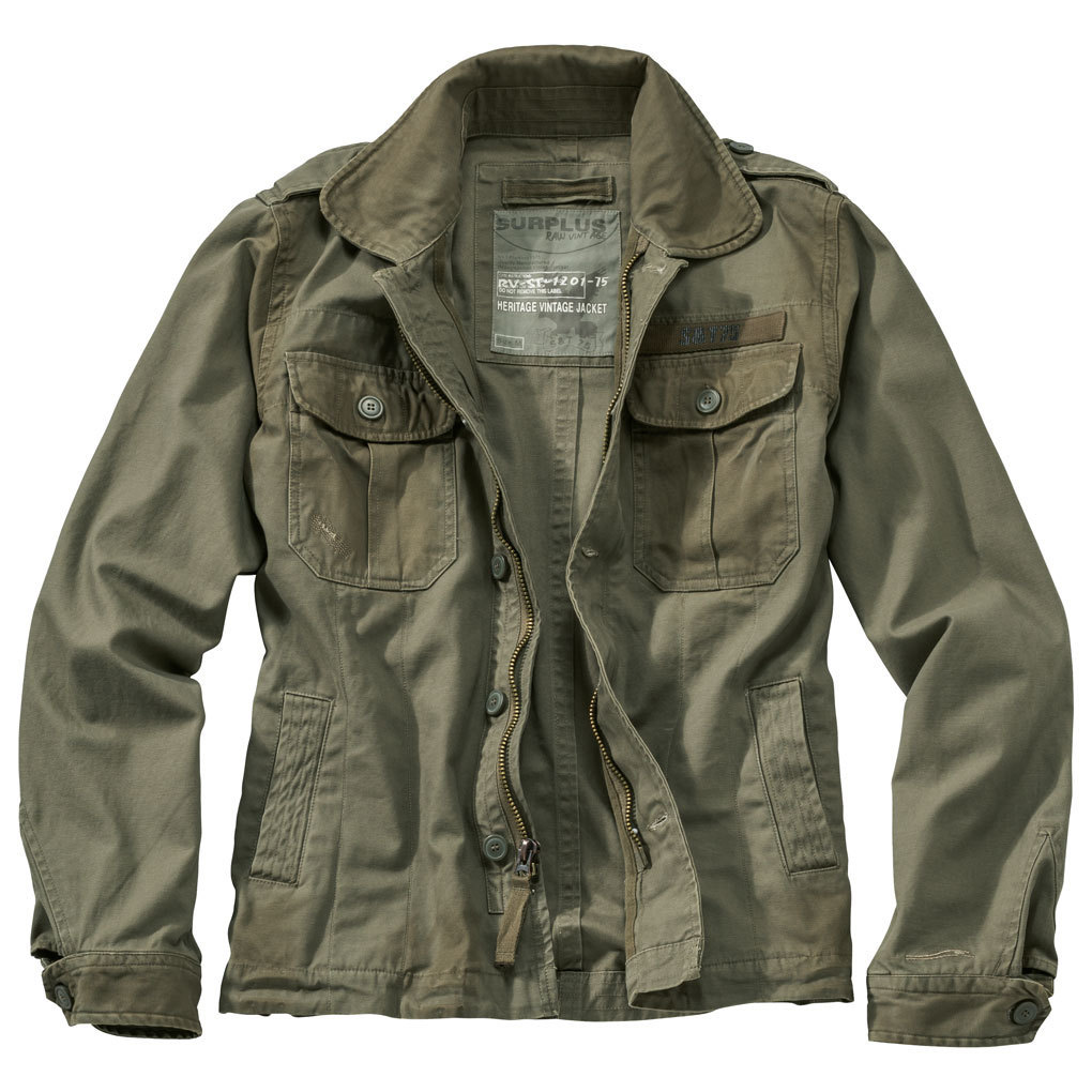 Surplus heritage vintage jacket olive 2025