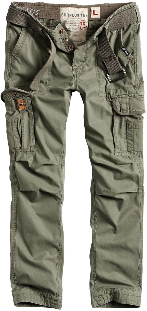 Surplus Premium Slimmy Pants, green, Size S, green, Size S