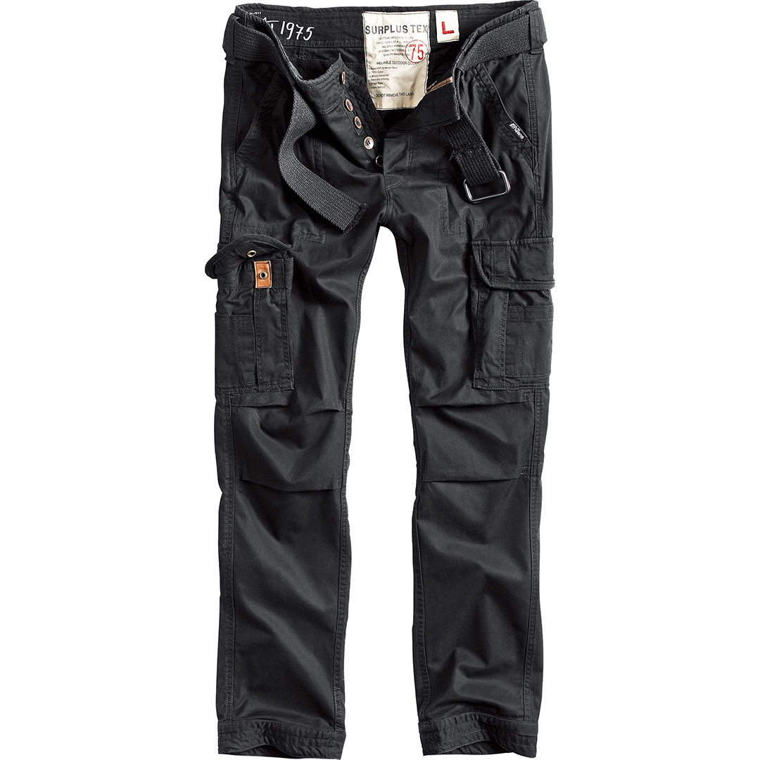 Surplus Premium Slimmy Pants, black, Size S, black, Size S