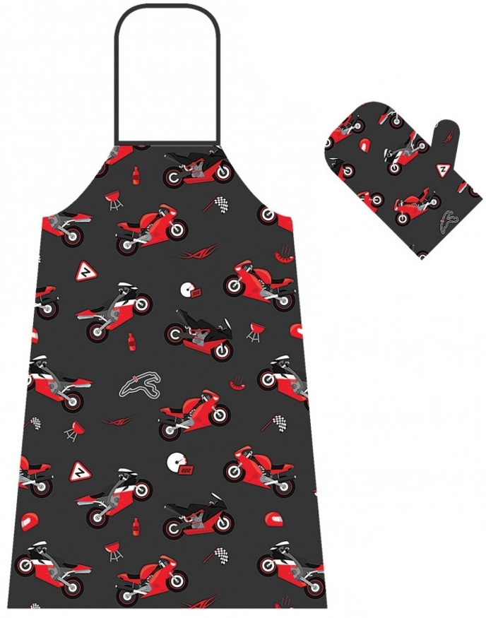 Booster Apron And Oven Glove Set