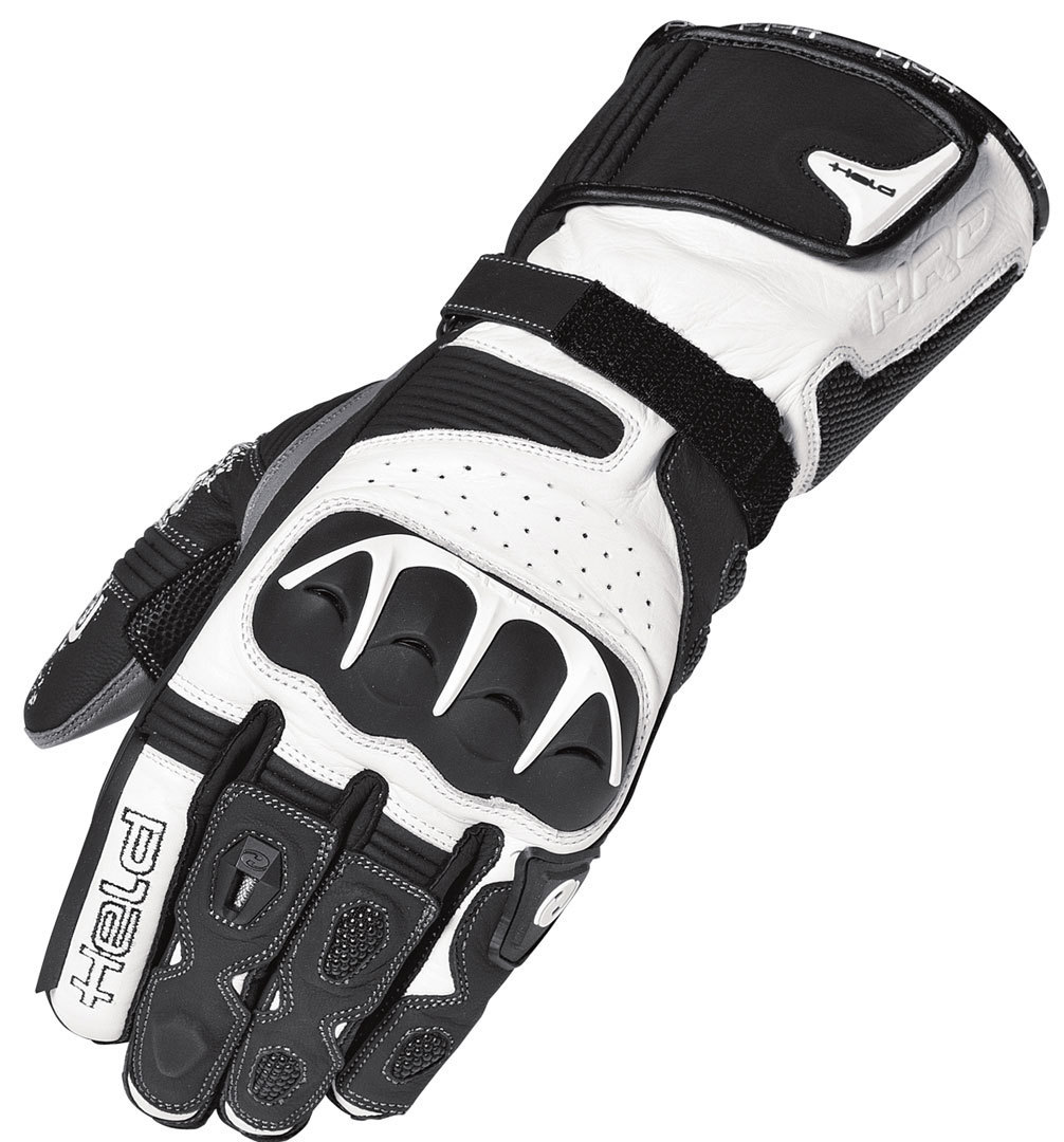 Held Evo-Thrux Ladies Motorcycle Gloves, black-white, Size S for Women, black-white, Size S for Women