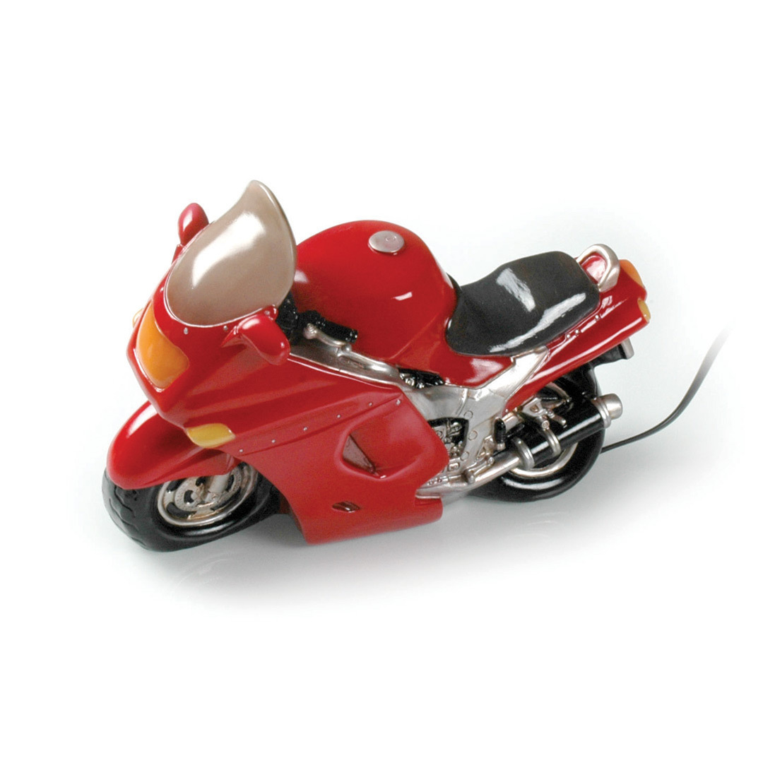 Booster Table Lamp Motorcycle, red, red