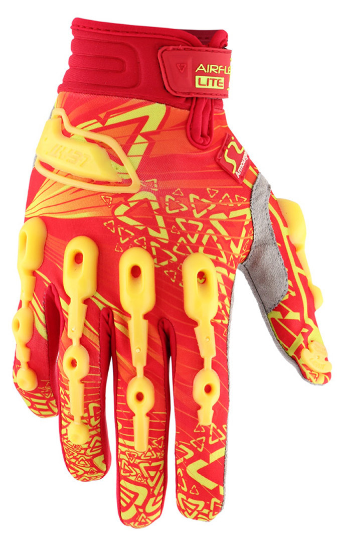 Leatt AirFlex Lite Gloves, red-yellow, Size XS, red-yellow, Size XS