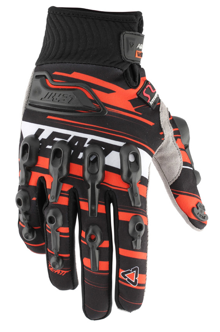 Leatt AirFlex Wind Handschoenen, zwart-oranje, afmeting XS