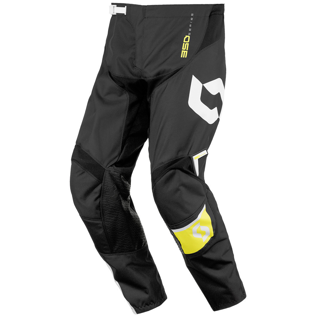 Scott 350 Dirt Kids Motocross Pants, black-yellow, Size 28, black-yellow, Size 28
