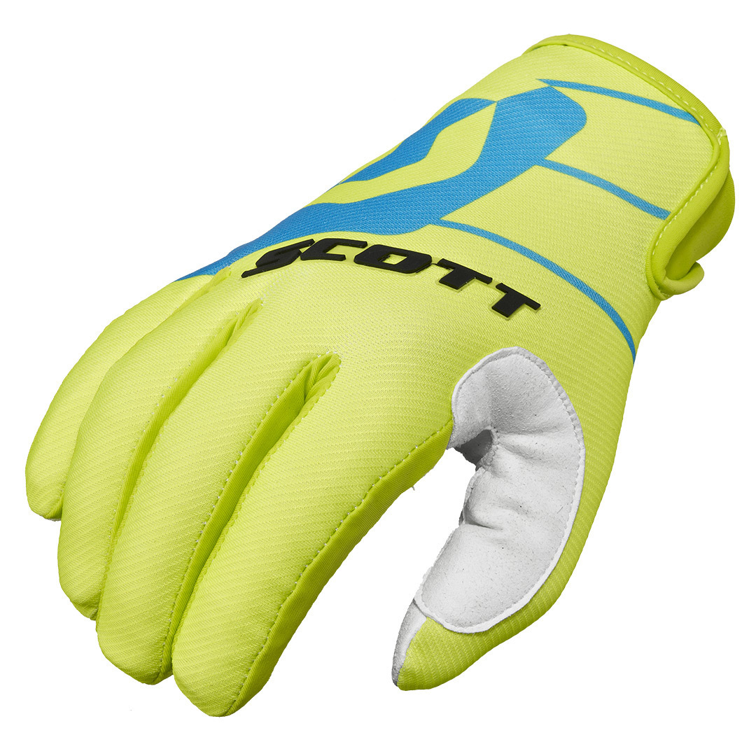 Scott 350 Race Motocross Gloves 2016, blue-yellow, Size M, blue-yellow, Size M