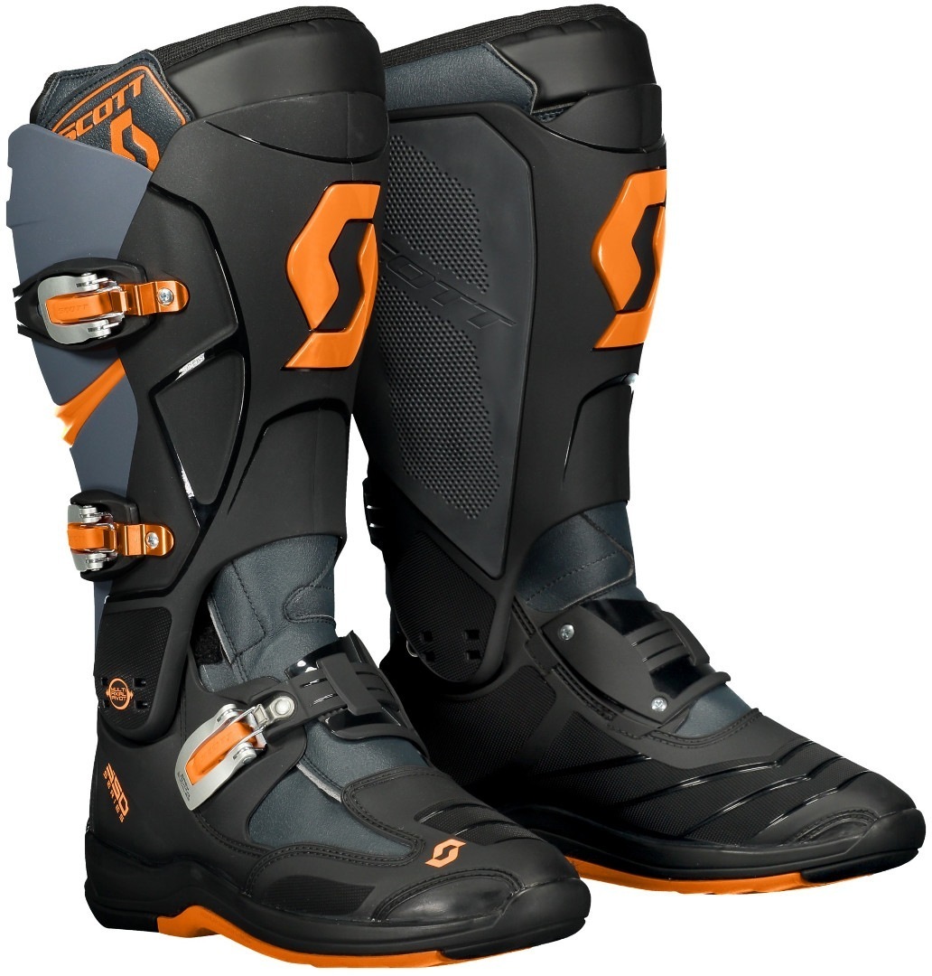 Scott 550 Motocross Stövlar, grå-orange, storlek 48