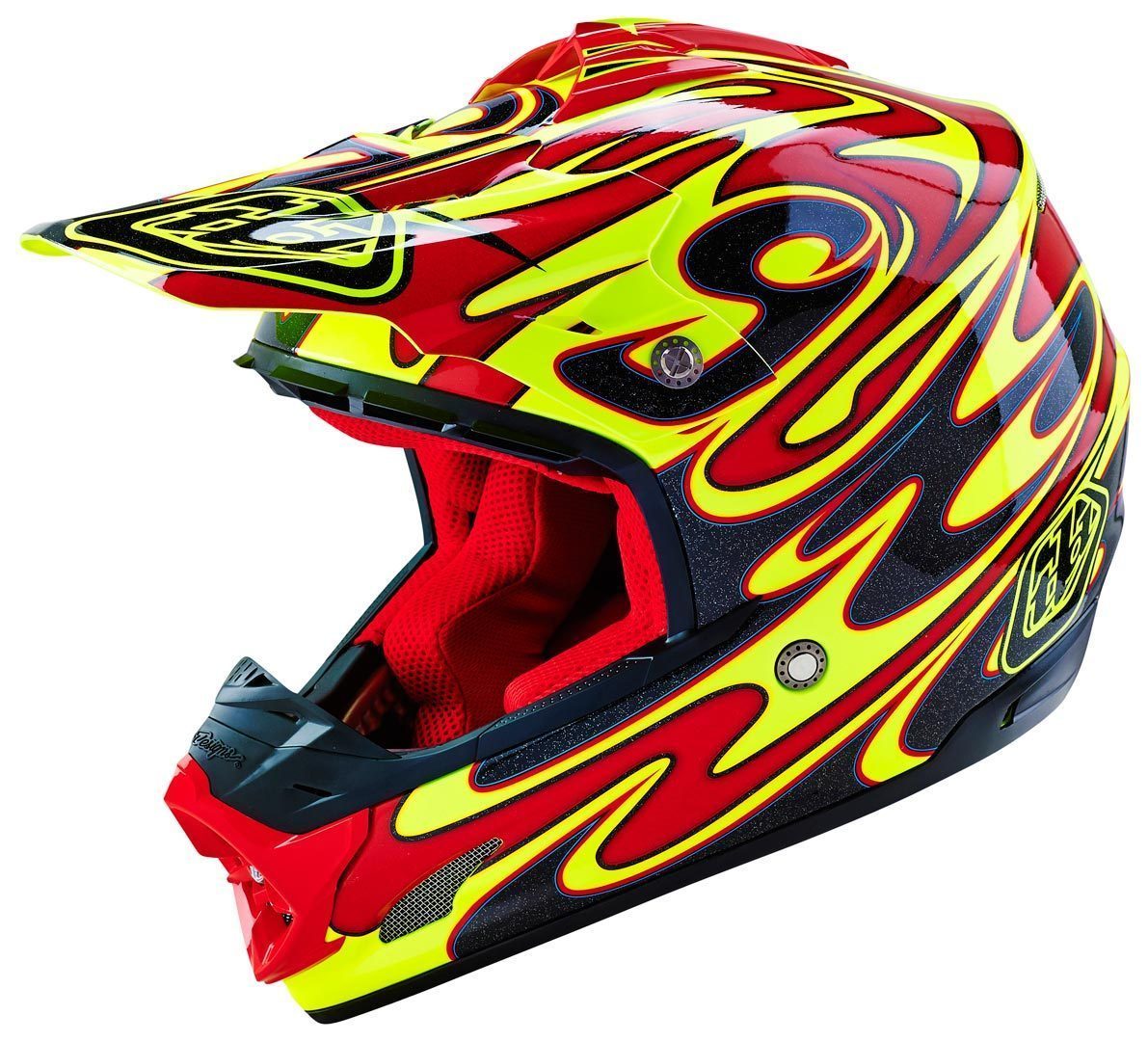 Troy Lee Designs SE3 Reflection Motocross Helmet, yellow, Size S, yellow, Size S