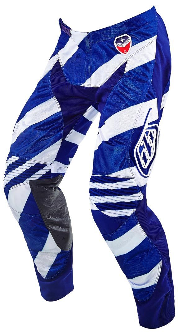 Troy Lee Designs SE Air Caution, white-blue, Size 28, white-blue, Size 28