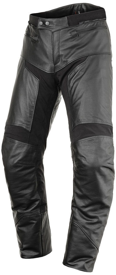 Image of Scott Tourance DP Pantaloni in pelle moto, nero, dimensione S