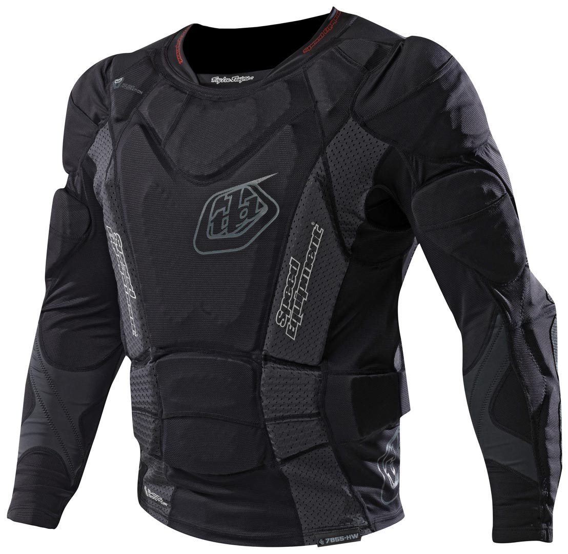Troy Lee Designs 7855 LS Kids Protector Shirt, black, Size XL, black, Size XL