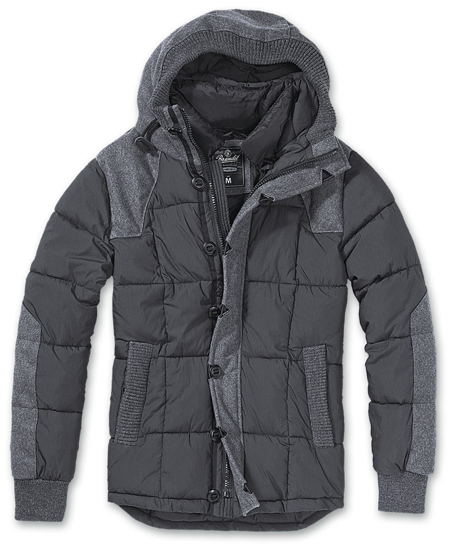 Brandit Garret Veste, noir-gris, taille XL