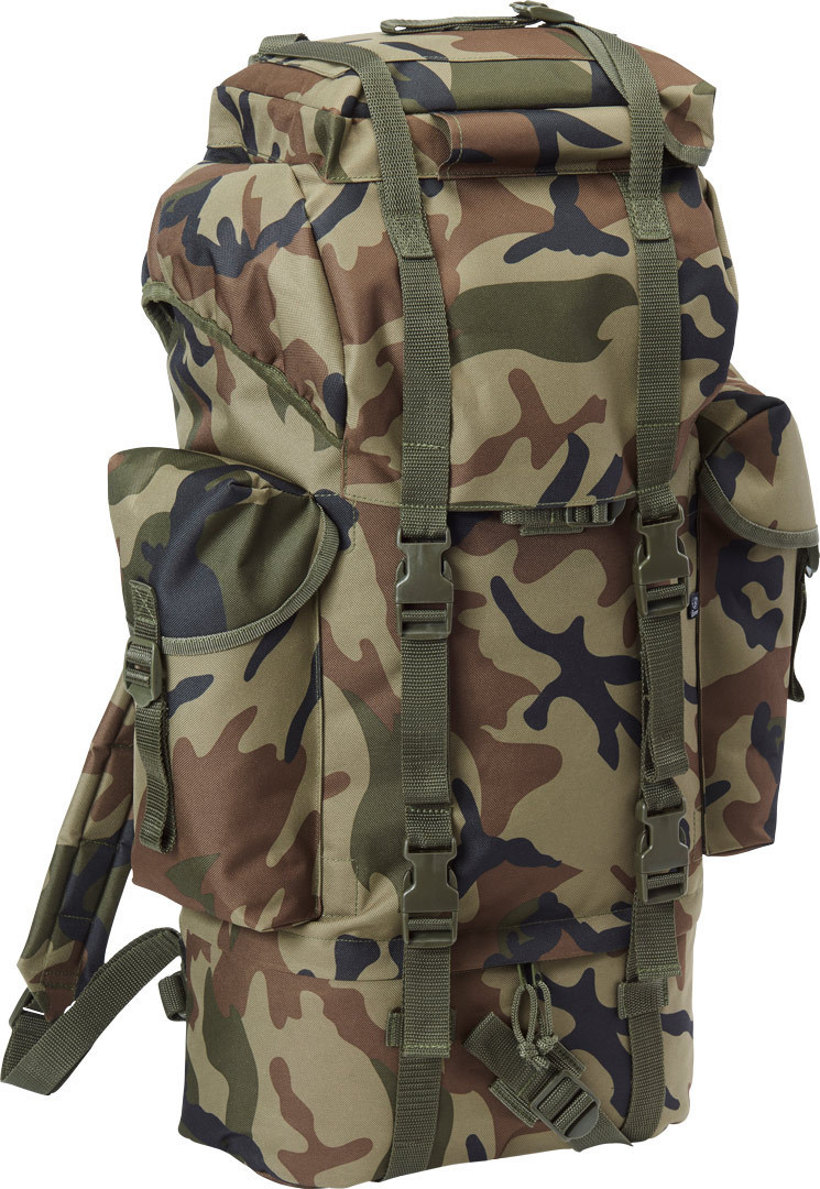 Brandit Nylon Backpack, green, green, Size One Size